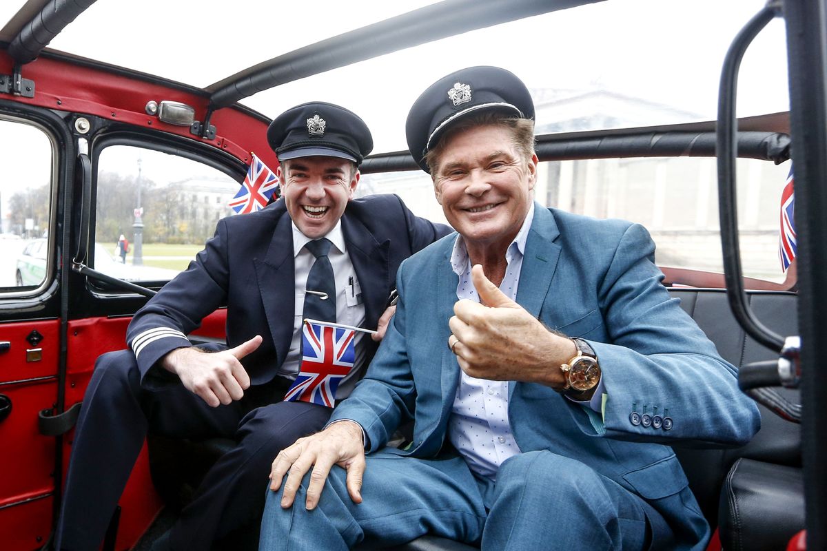 William Swinburn, David Hasselhoff: The Hoff fährt London Taxi