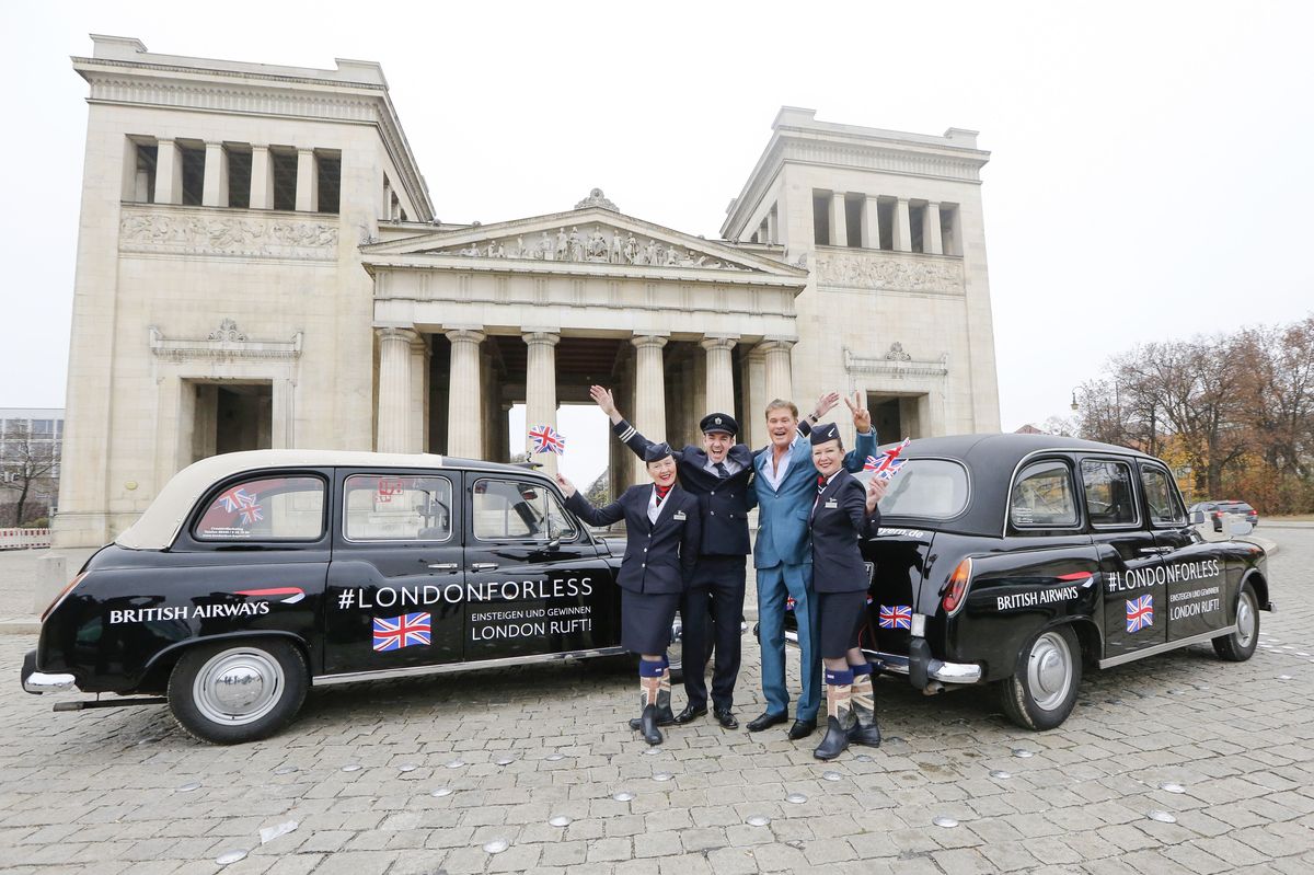 David Hasselhoff: The Hoff fährt London Taxi