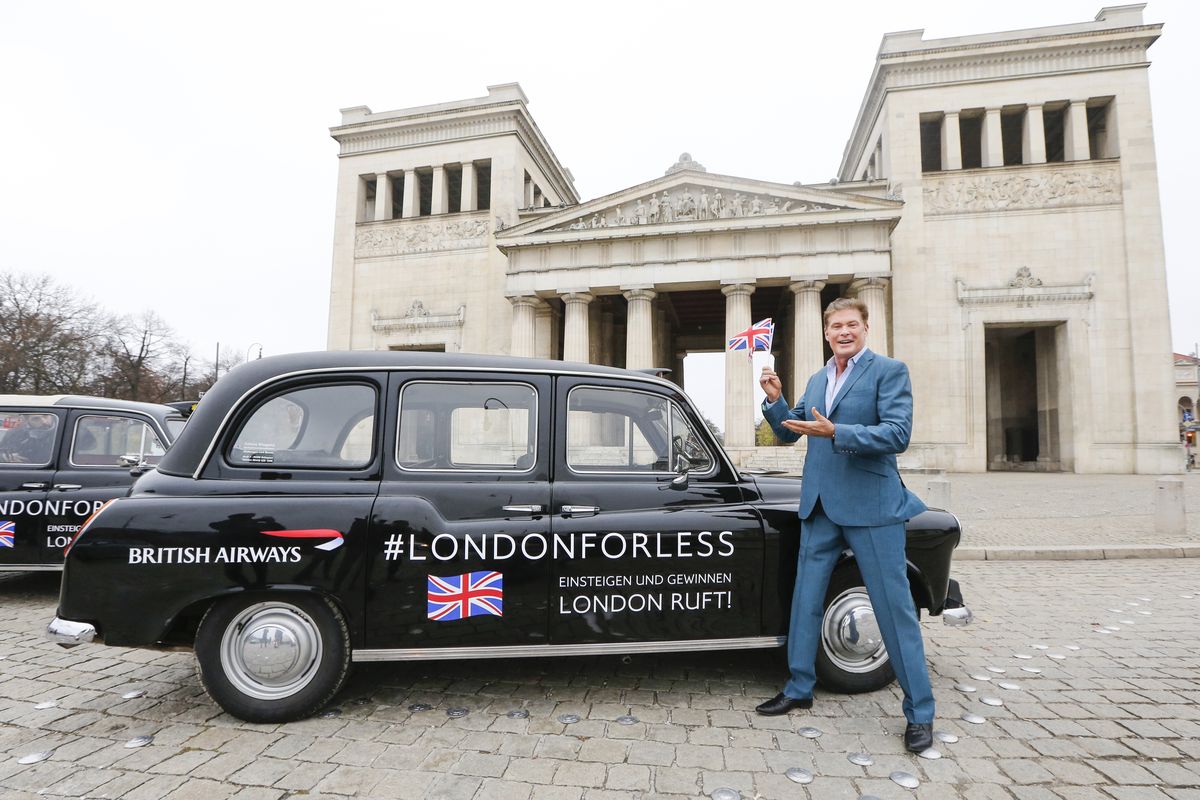 David Hasselhoff: The Hoff fährt London Taxi 