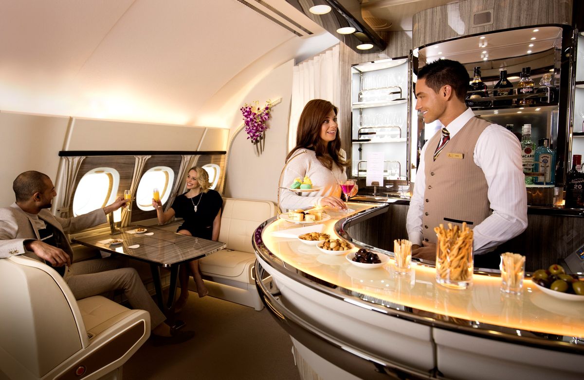 Emirates: A380 glänzt mit neuer Bord-Lounge
