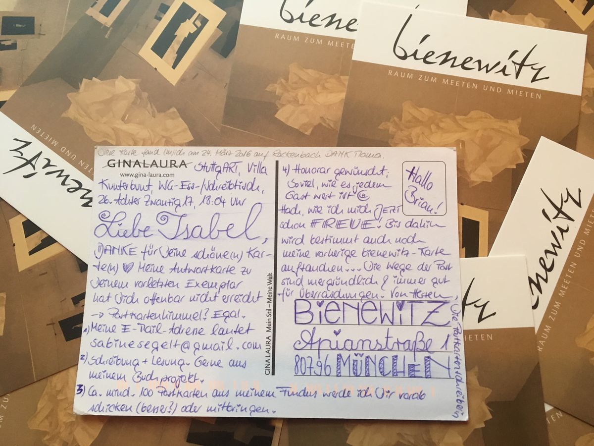 Sabine Rieker: Die Postkartenschreiberin