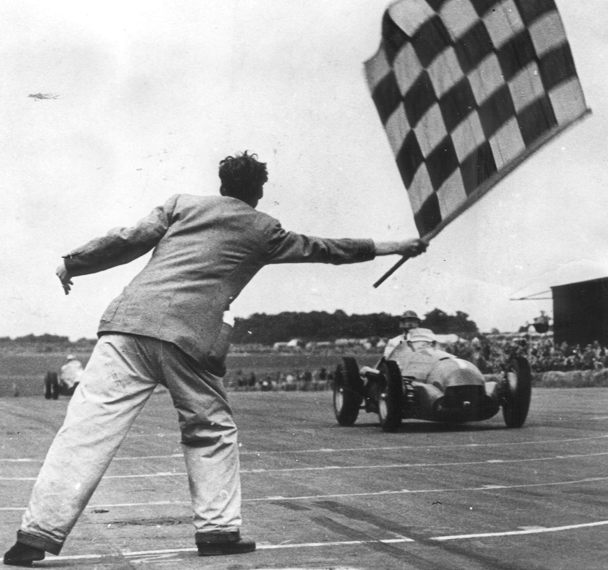 Silverstone, 1950: Farina im Tipo 158 “Alfetta” 