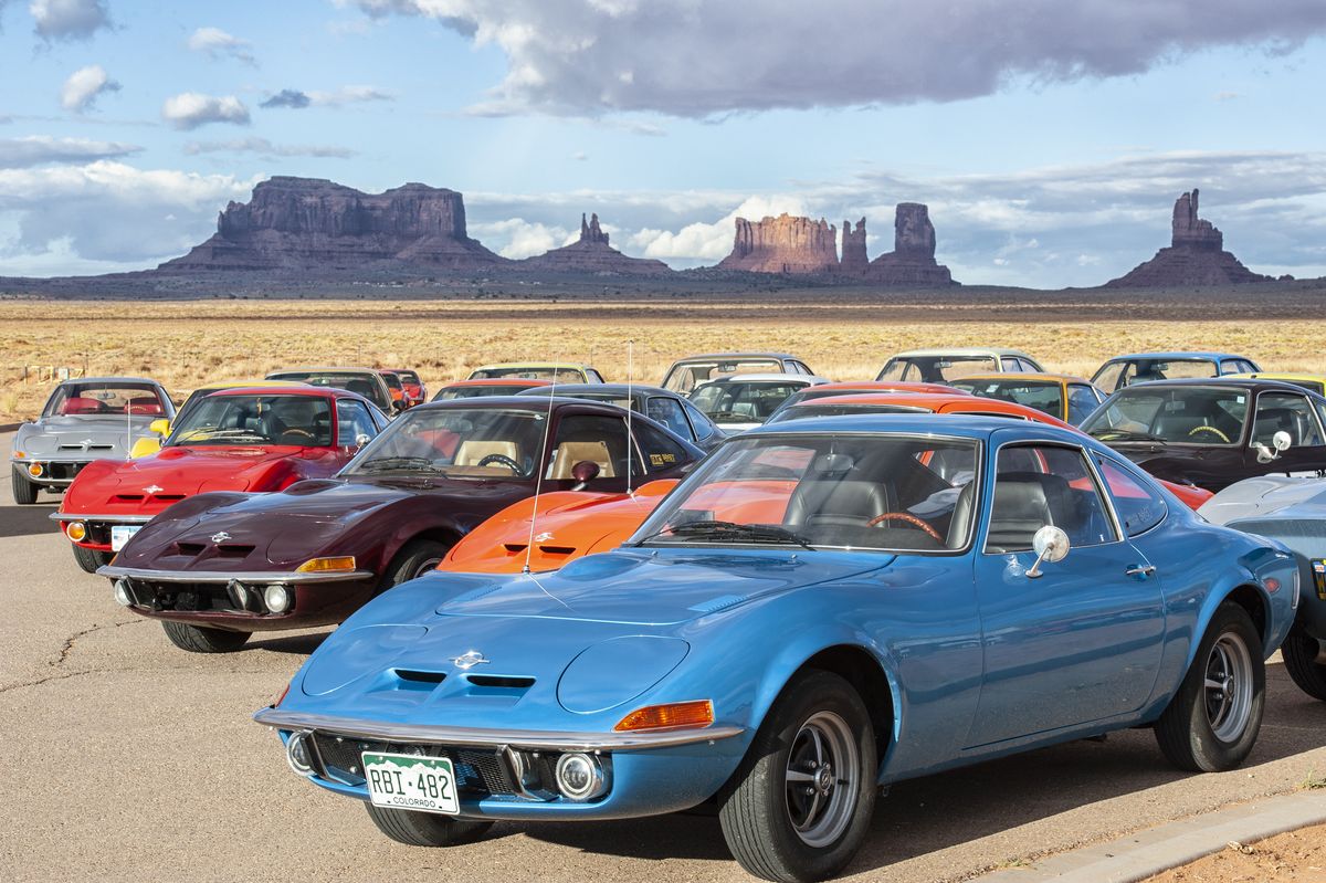 Opel GT (1968–1973) im Jubiläumsjahr 2018 auf Roadtrip in den USA