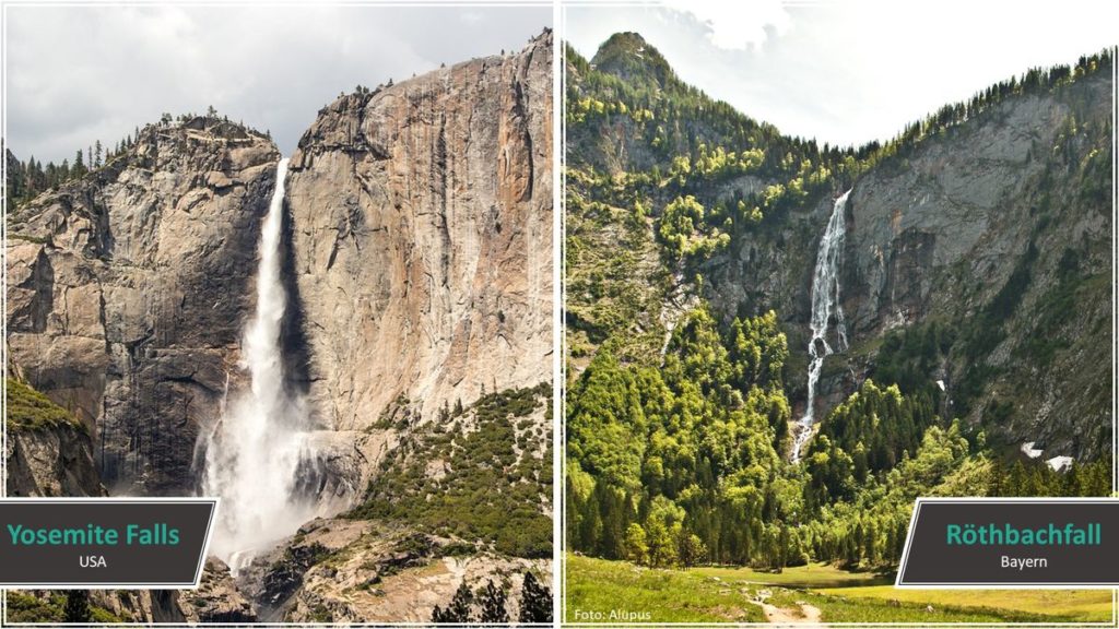 Yosemite Falls vs. Röthbachfall