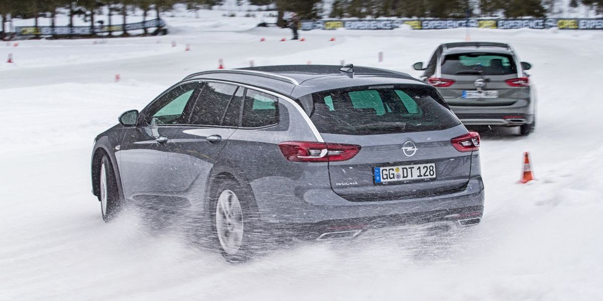 Opel-Fahrtraining im Winter-Testcenter in Thomatal