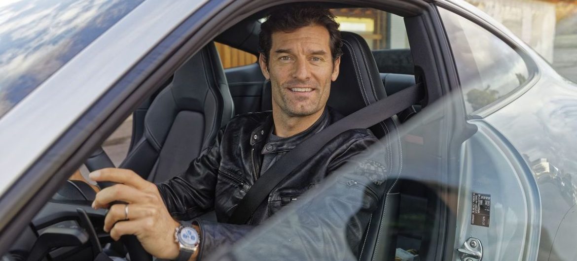 Mark Webber im neuen Porsche 911