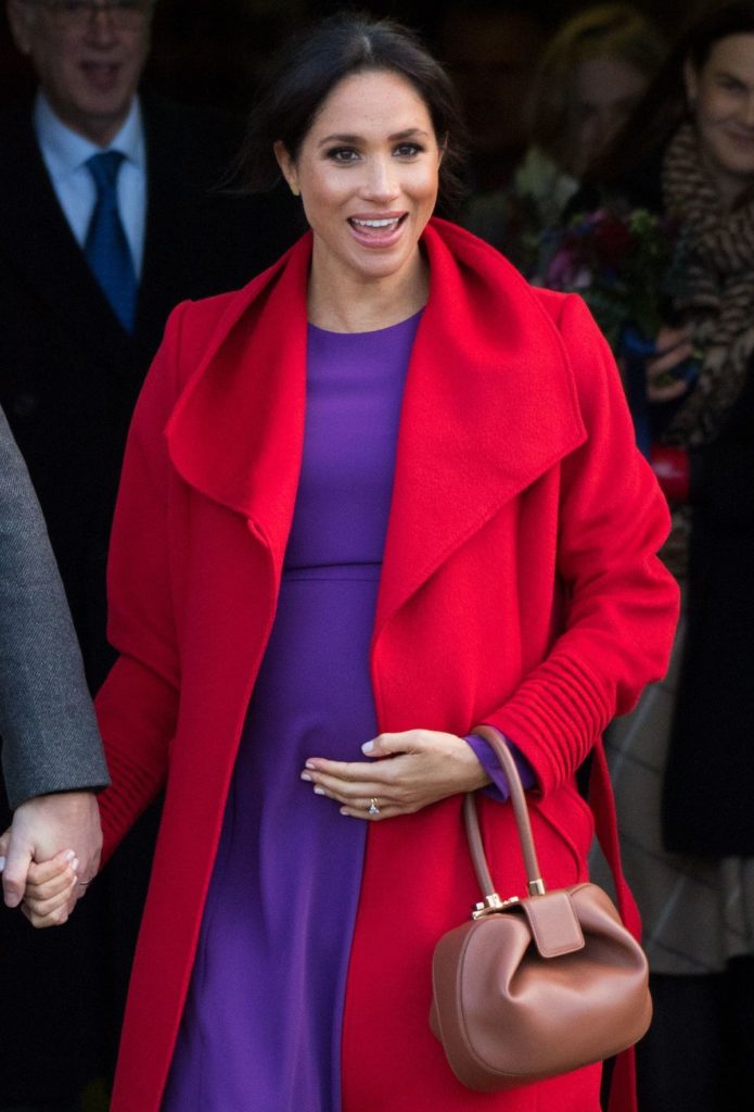 Herzogin Meghan trägt zum zweiten Mal "Nina Bag" von Gabriela Hearst.