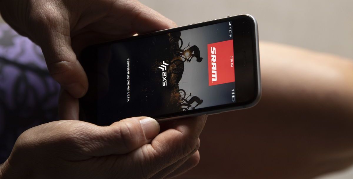 Schaltzentrale fürs Fahrrad: App AXS von Sram.