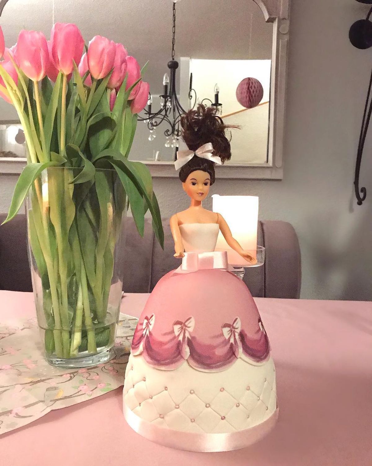 Barbie-Torte für die Ladies-Party