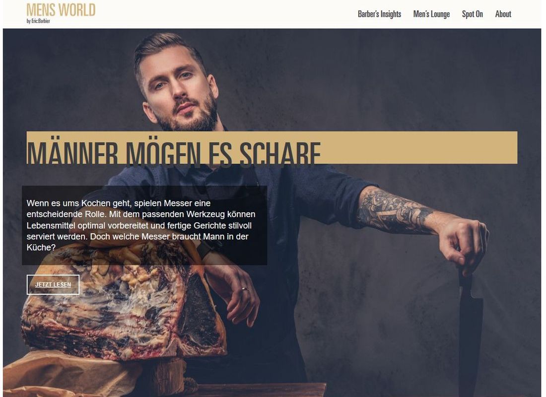 Blog für Gentlemen: "Men’s World by Eric:Barbier"