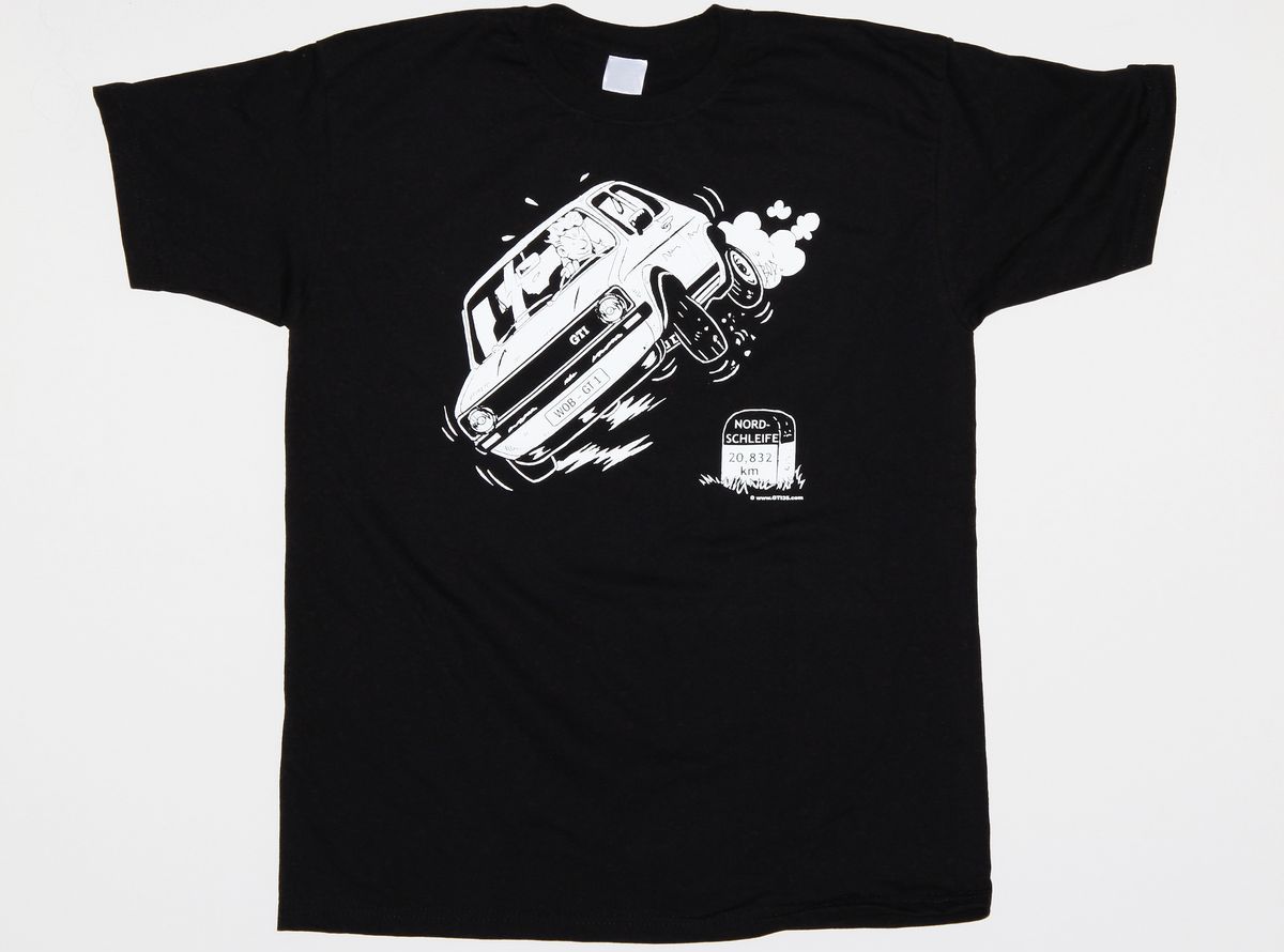 Künstler-Shirt mit dem klassischen Golf GTI