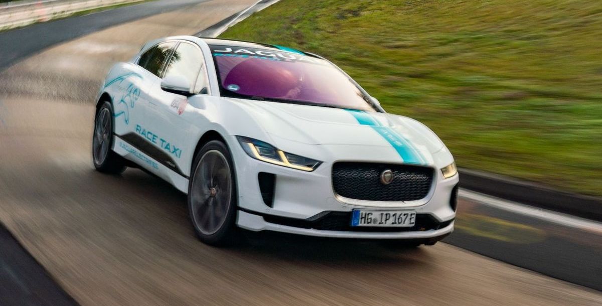 Jaguar I-Pace als Elektro-Renntaxi auf dem Nürburgring