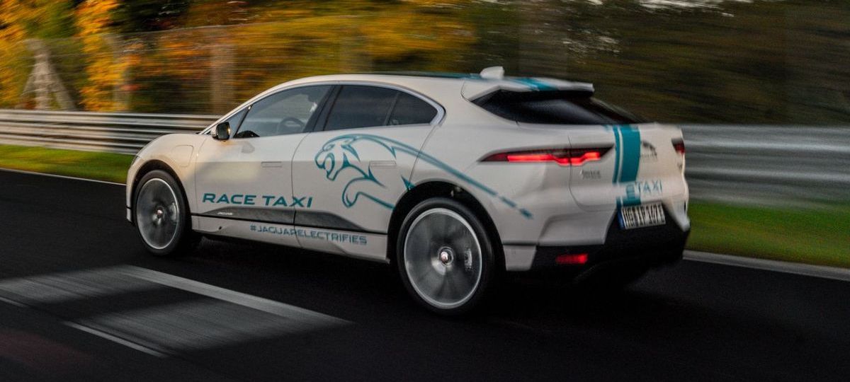 Jaguar I-Pace als Elektro-Renntaxi auf dem Nürburgring