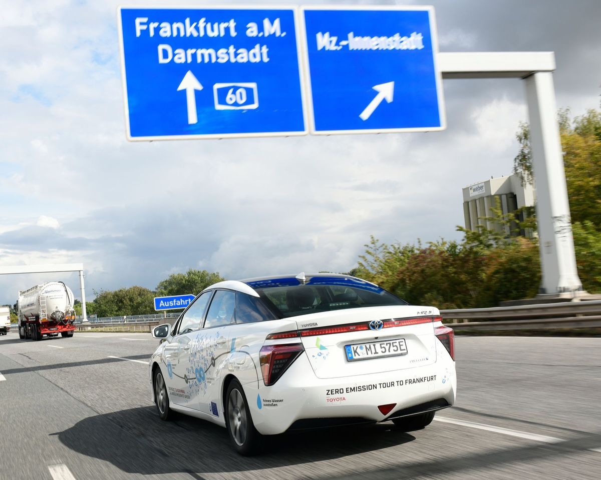 Toyota Mirai bei "Zero Emission to Frankfurt"