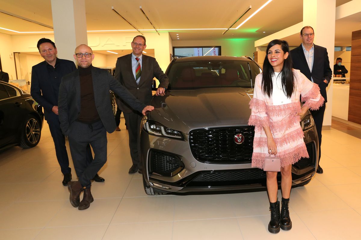 Uwe Dinnebier (Dinnebier Gruppe), Jürgen Vogel, Jan-Kas van der Stelt (Jaguar Land Rover Deutschland), Collien Ulmen-Fernandes, Hanno Kirner (Jaguar Land Rover Deutschland)