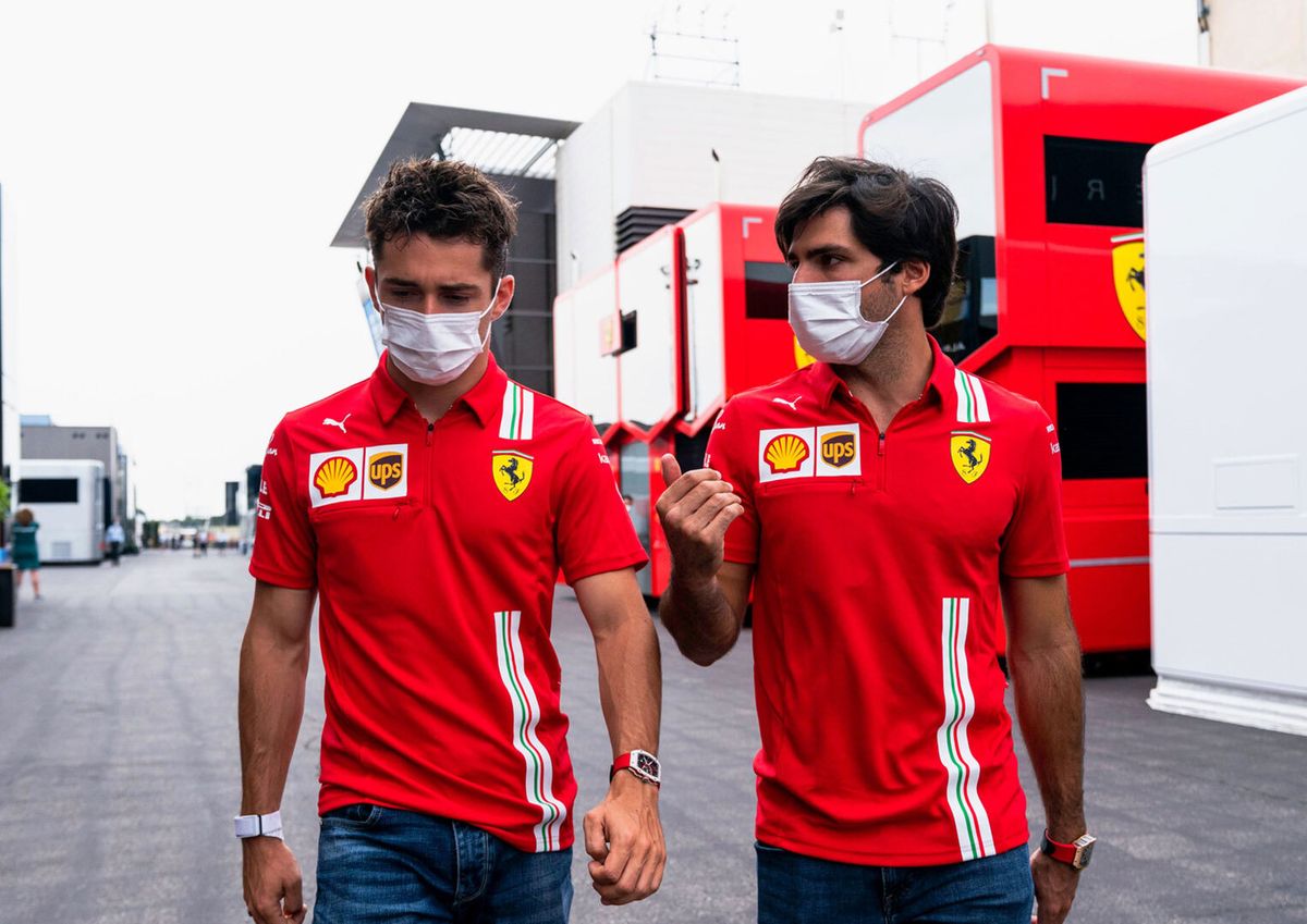 Ferrari-Fahrer mit Uhren von Richard Mille