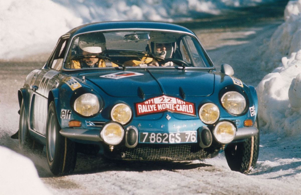 Alpine A110 1600 S bei der Rallye Monte Carlo 1971