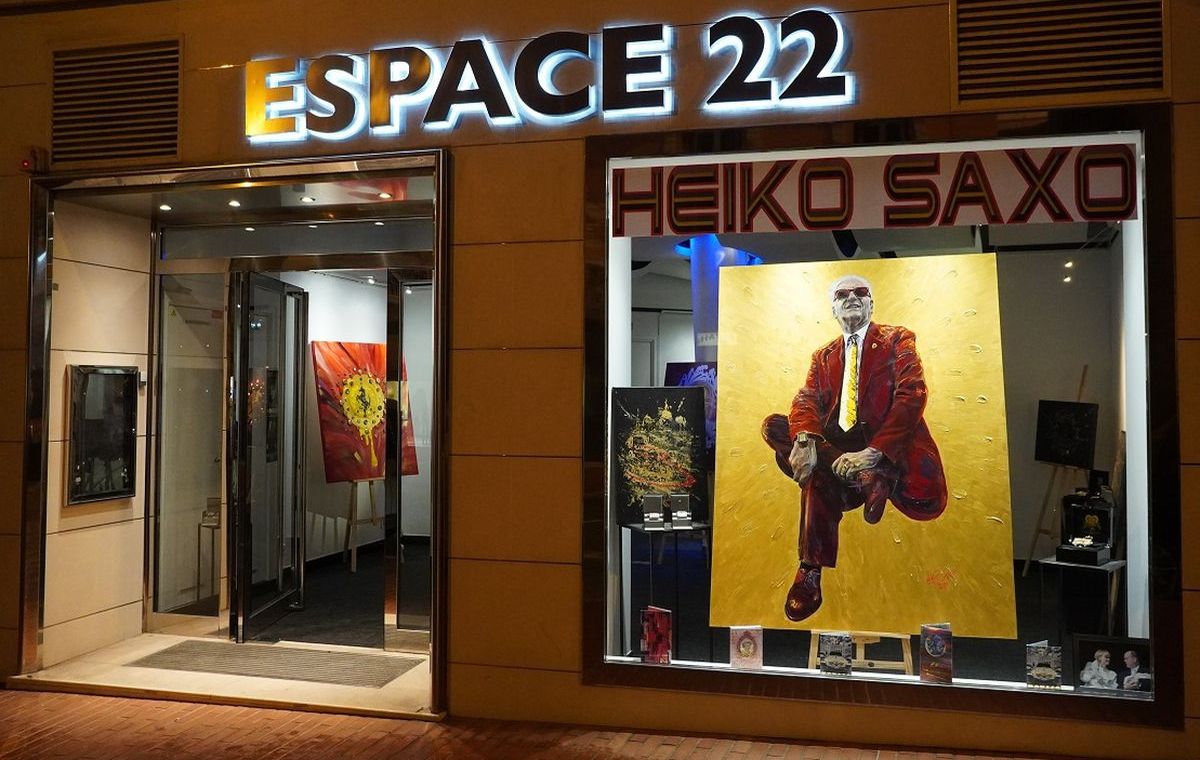 Foto: Heiko Saxo eröffnet Galerie in Monaco.