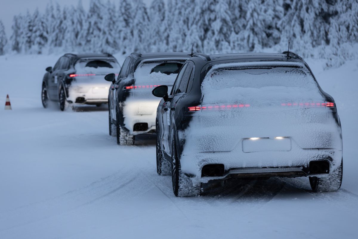 Foto: Die Erprobung des neuen Porsche Cayenne.