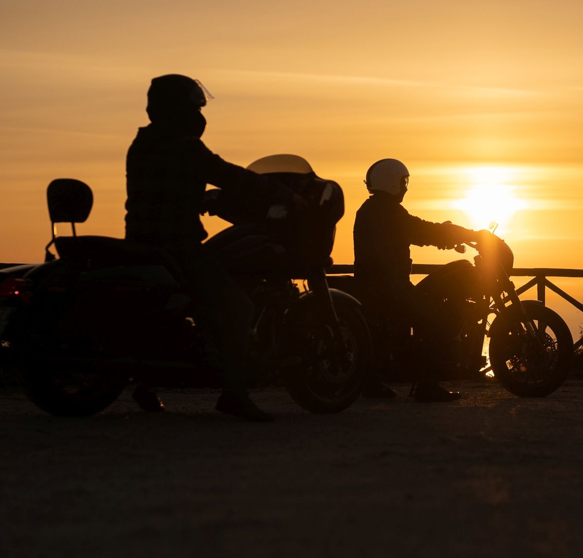 Foto: Harley-Fahrer treffen sich 2024 an der Adria.