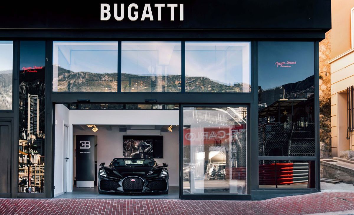 Foto: Der Bugatti-Showroom in Monaco.