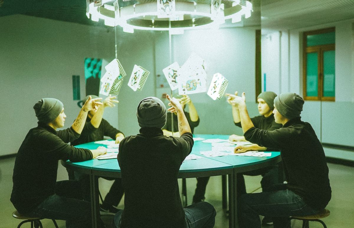 Jeder Tisch lässt sich schnell zu einem Pokertisch umwandeln. 