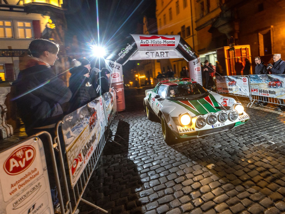 Foto: Die AvD-Histo-Monte 2024 glänzt mit Walter Röhrl im Starterfeld.