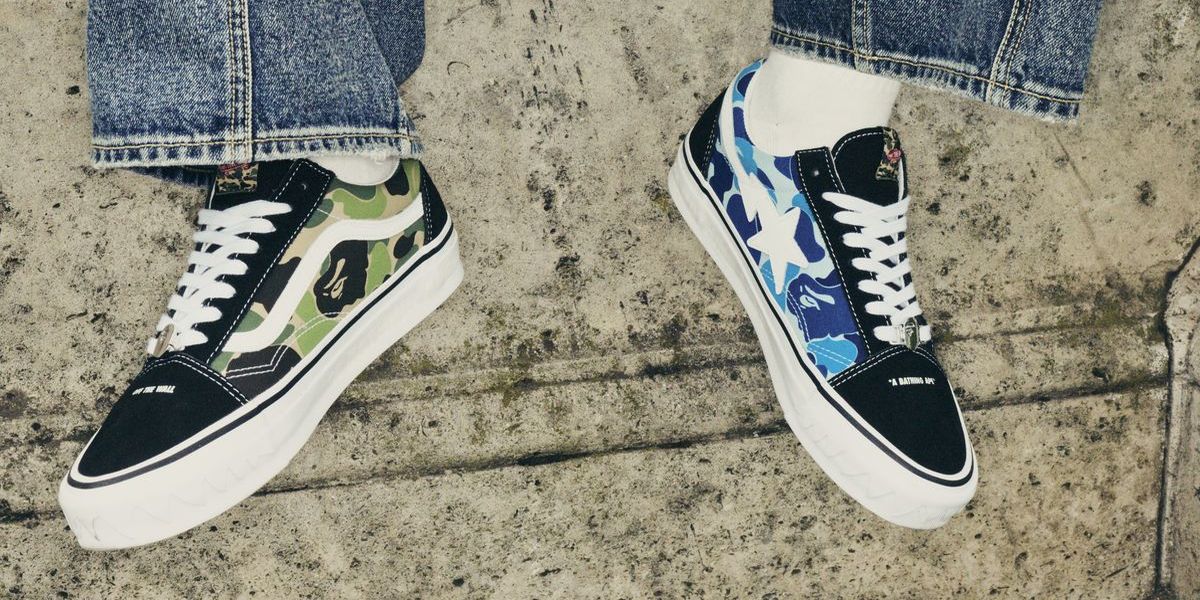 Vans X Bape - クールな迷彩柄 |ショットマガジン