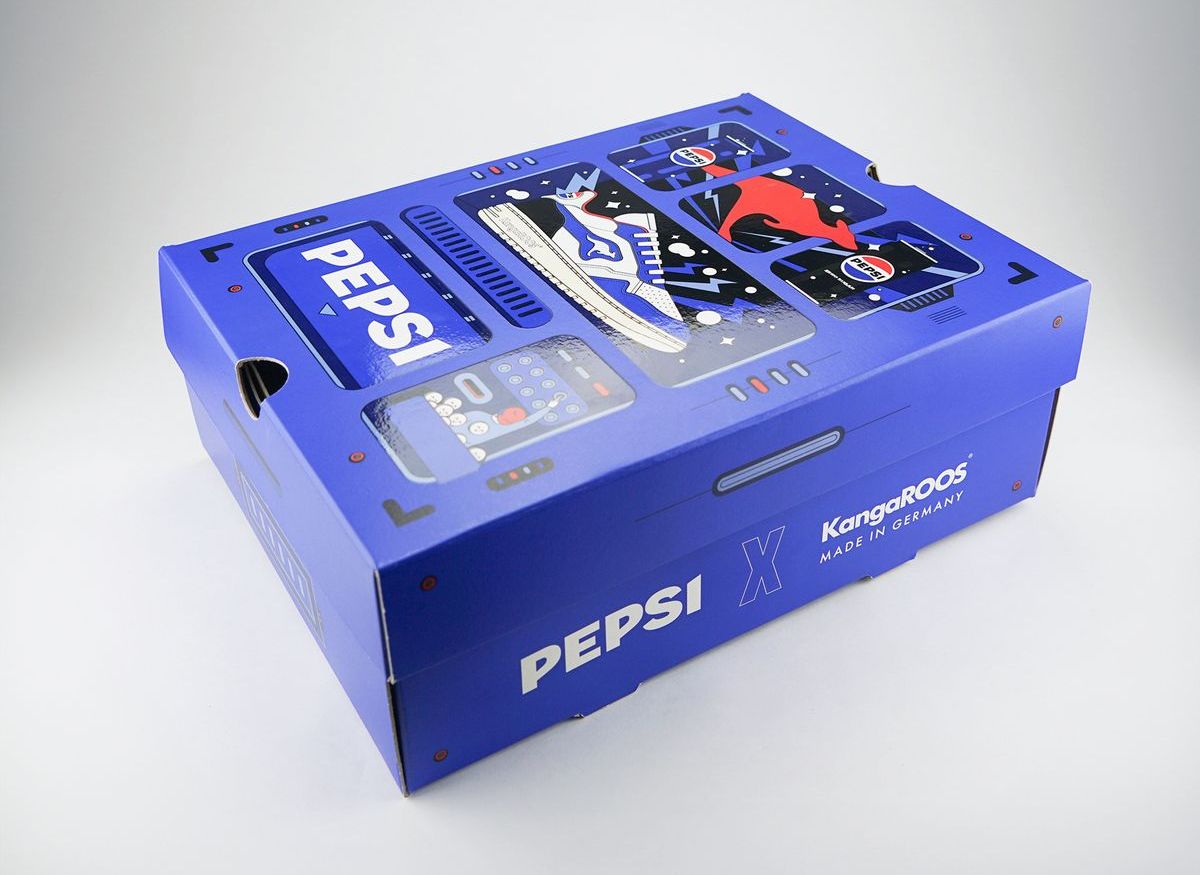 Foto: Pepsi für die Füße - mit Kangaroos.