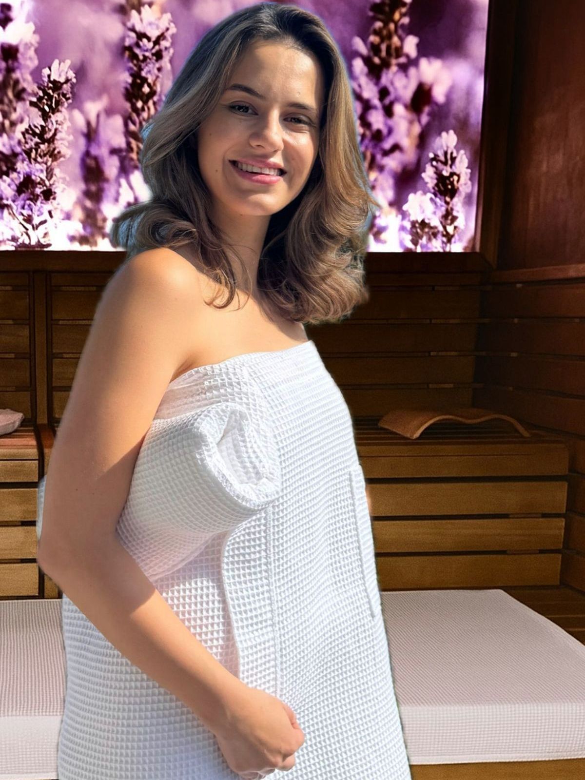 Model Minela Fisic testet Vossen