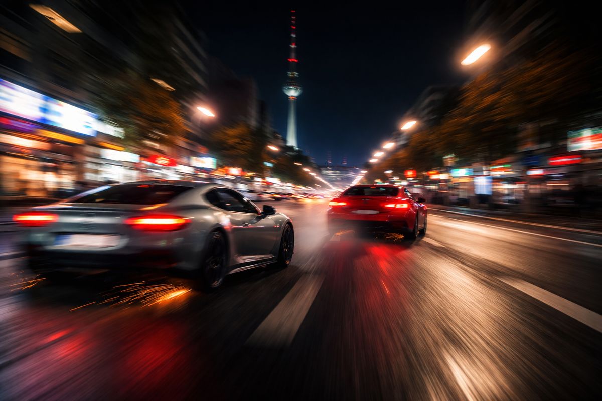 Illegale Straßenrennen im Mietwagen werden riskanter